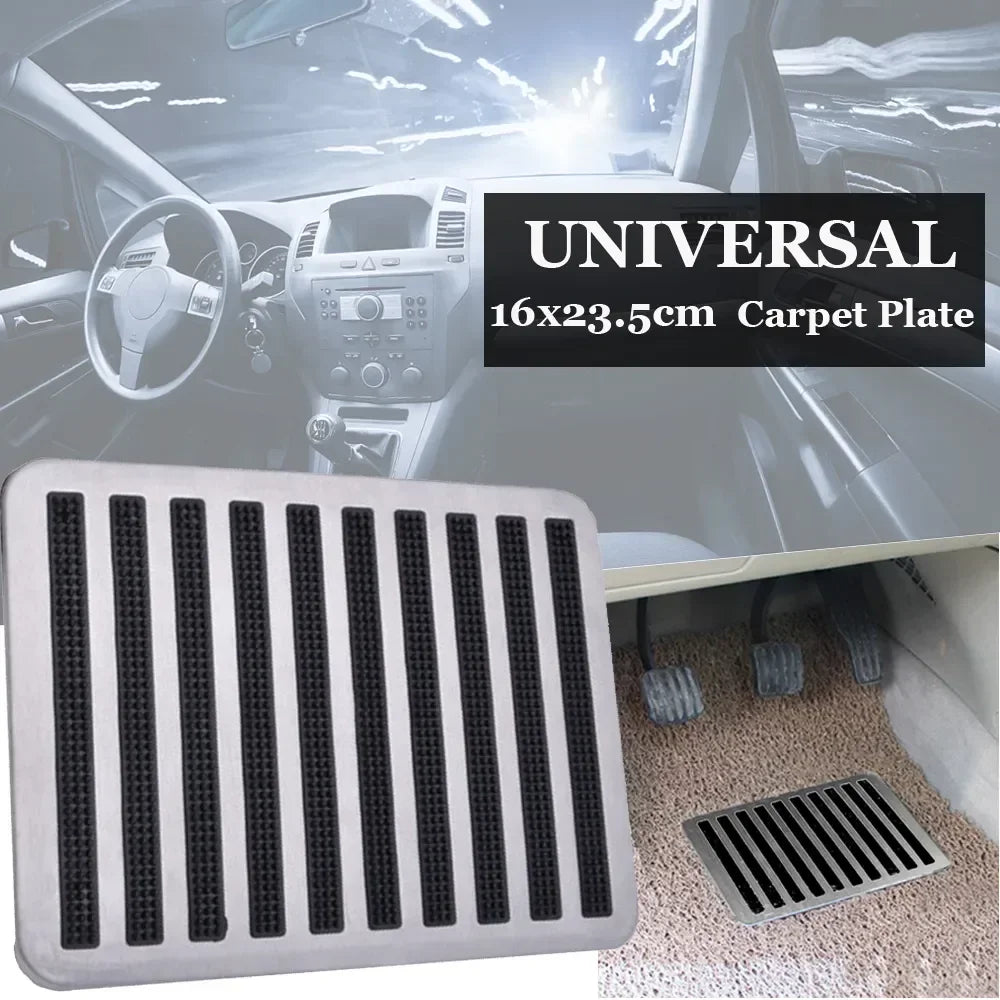 Car Foot Pedal Pad Universal Car Auto Floor Carpet Mat Patch Anti-slip Steel Pla