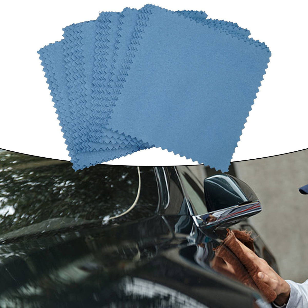 20 PCS Microfiber Cleaning Cloth For NANO Ceramic Car Glass Coating Lint-Free Cl