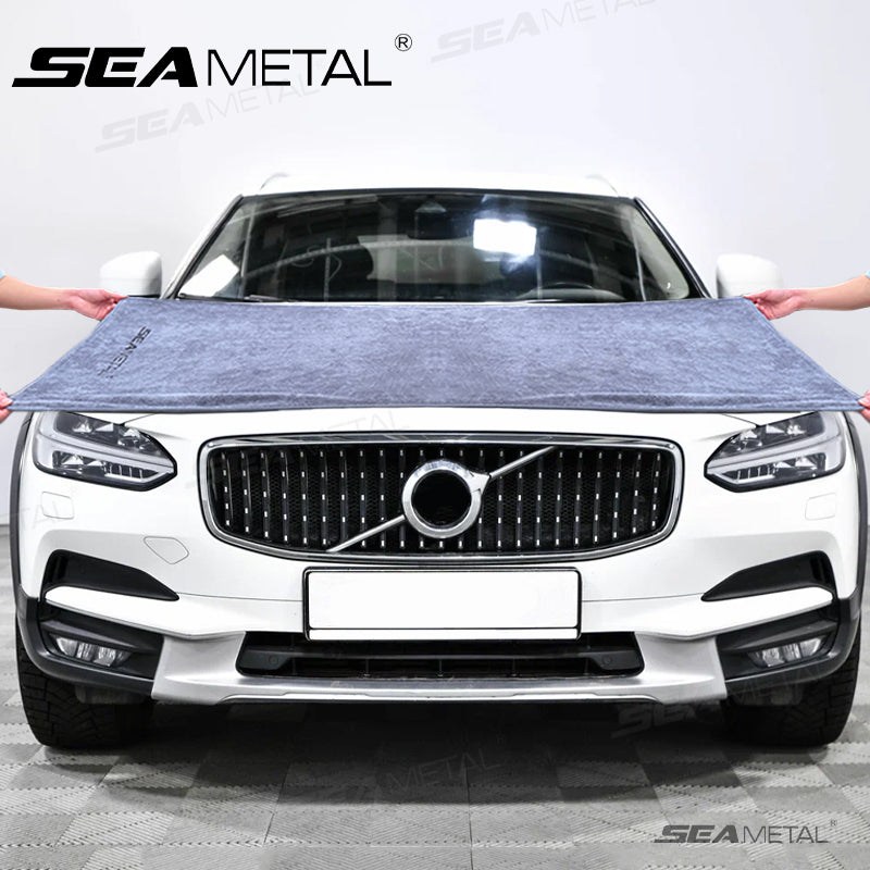 SEAMETAL 160x60cm Car Washing Towel Soft Coral Velvet Drying Cloth High Absorpti