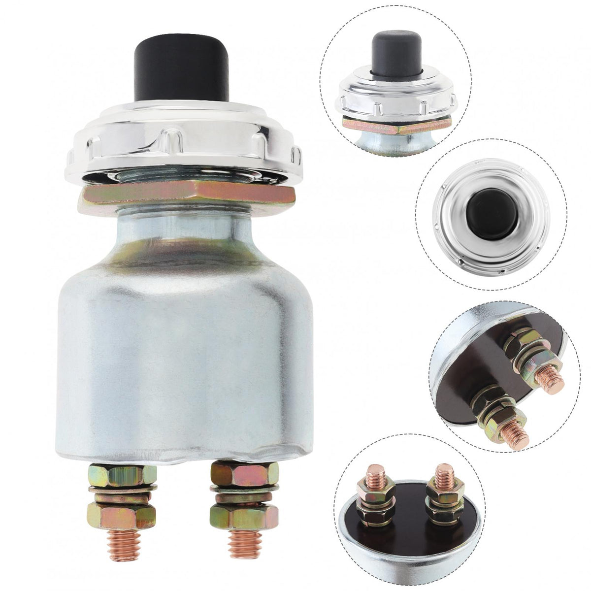 12V JK260 Truck Engine Start Push Button Switch, Wear-resistant Ignition Starter