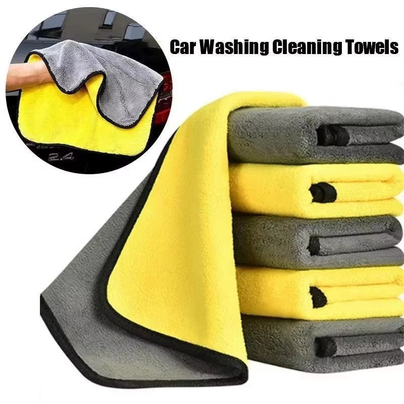 1/2/3/4pcs Car Wash Microfiber Towel Car Cleaning Drying Cloth Car Care Cloth De