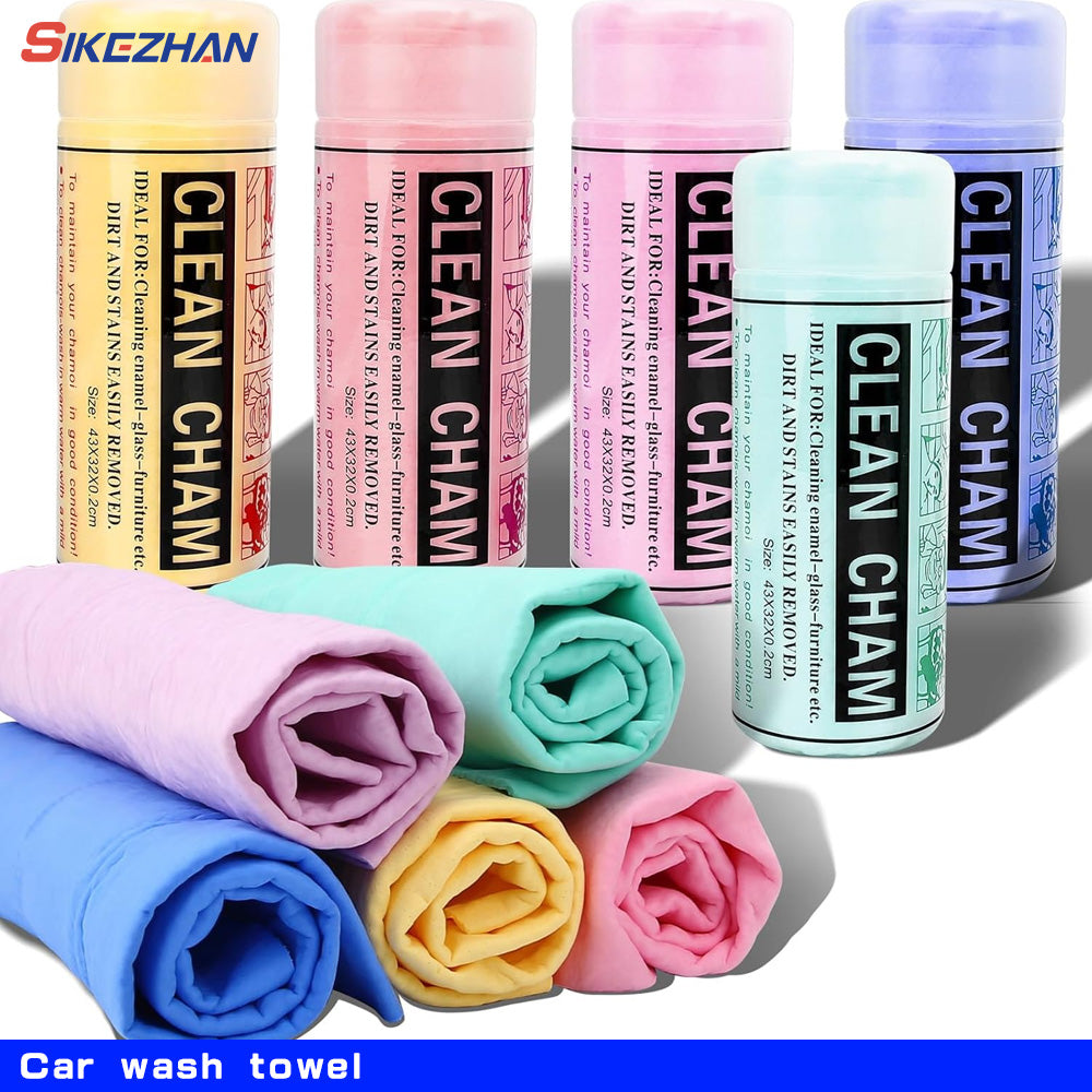 Super Absorbent Car Wash Towel Auto Care Suede Chamois Towels Car Cleaning Towel