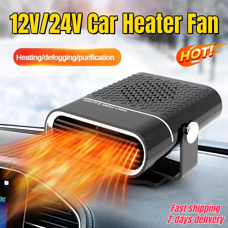 Portable Car Heater Car 12v Heater 24v Car Heater Windshield Automatic Defogging