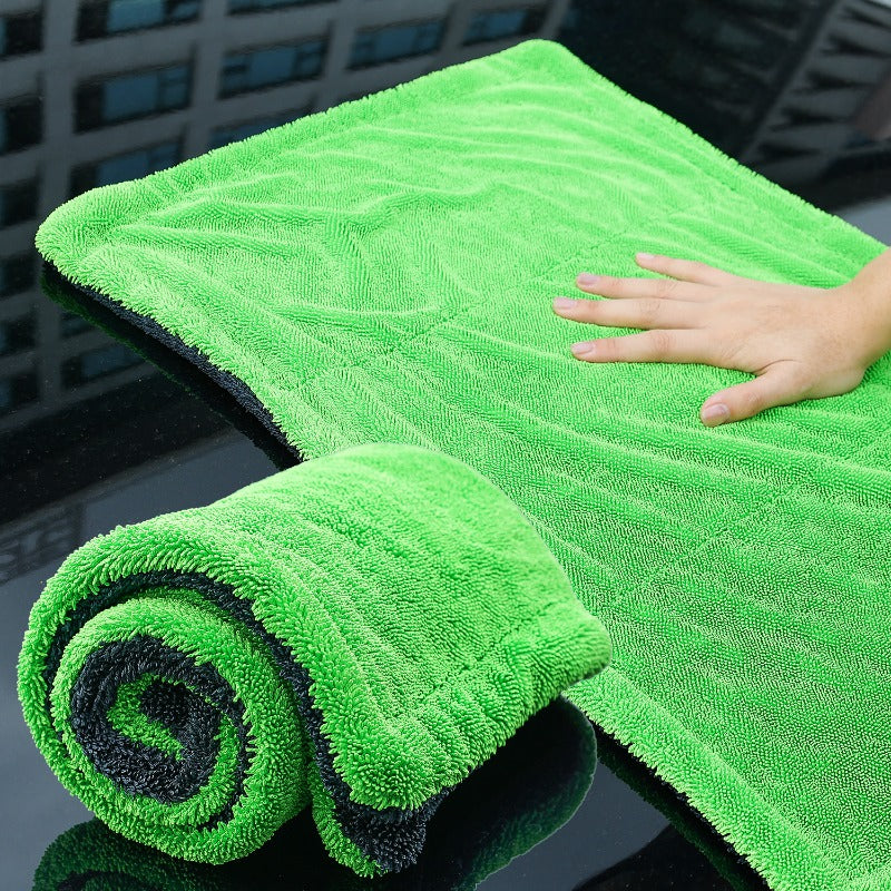 1200GSM Twist Loop Microfiber Towel Large Double Sided Car Drying Towel Super Ab
