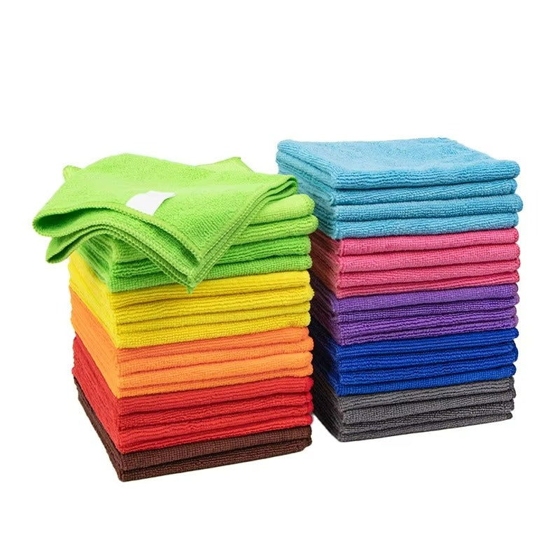1/5/10PCS 40x40cm For Edgeless Microfiber Car Detailing Towels Auto Cleaning Mul