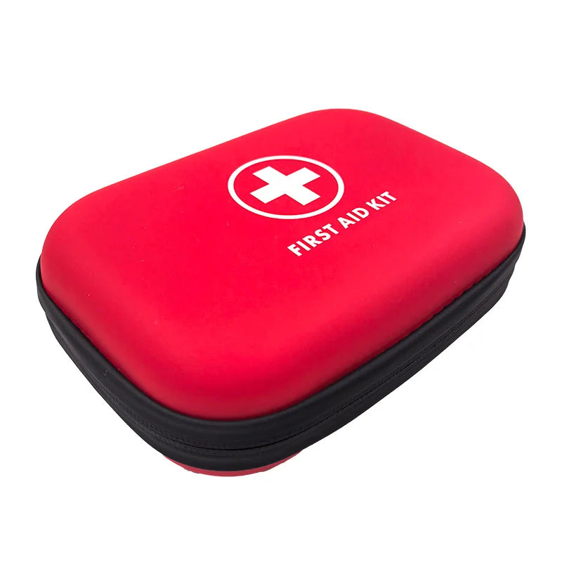 Compact Hard-Case First Aid Kit with Carabiner – Portable Emergency Medical Bag