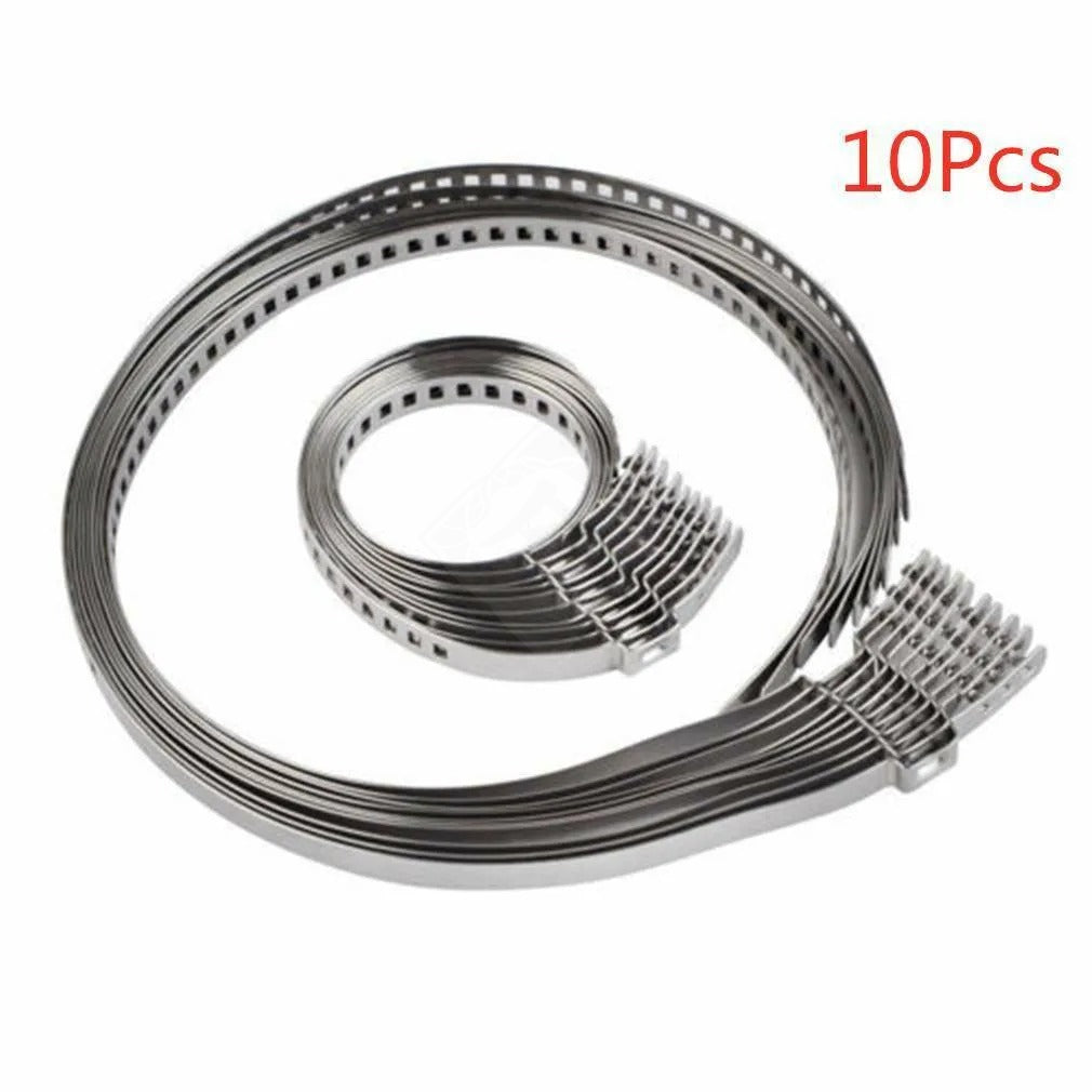 10Pcs Axle CV Joint Boot Clamps Kits Stainless Steel Driveshaft CV Boot Clamps A