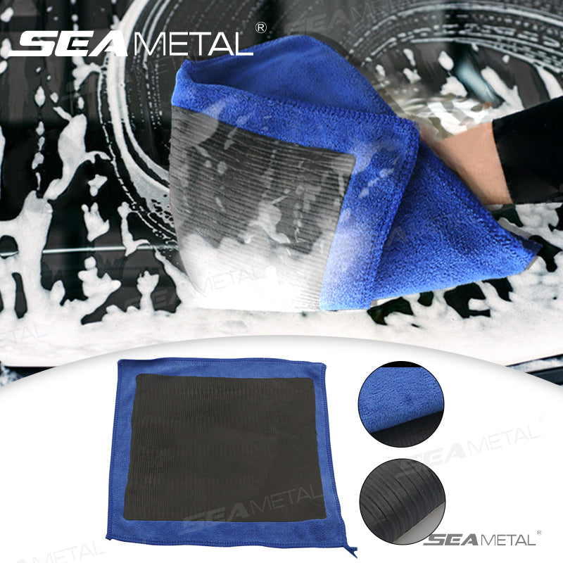 SEAMETAL Car Detailing Cleaning Towel Magic Clay Cloth Absorbent Rag with Blue C