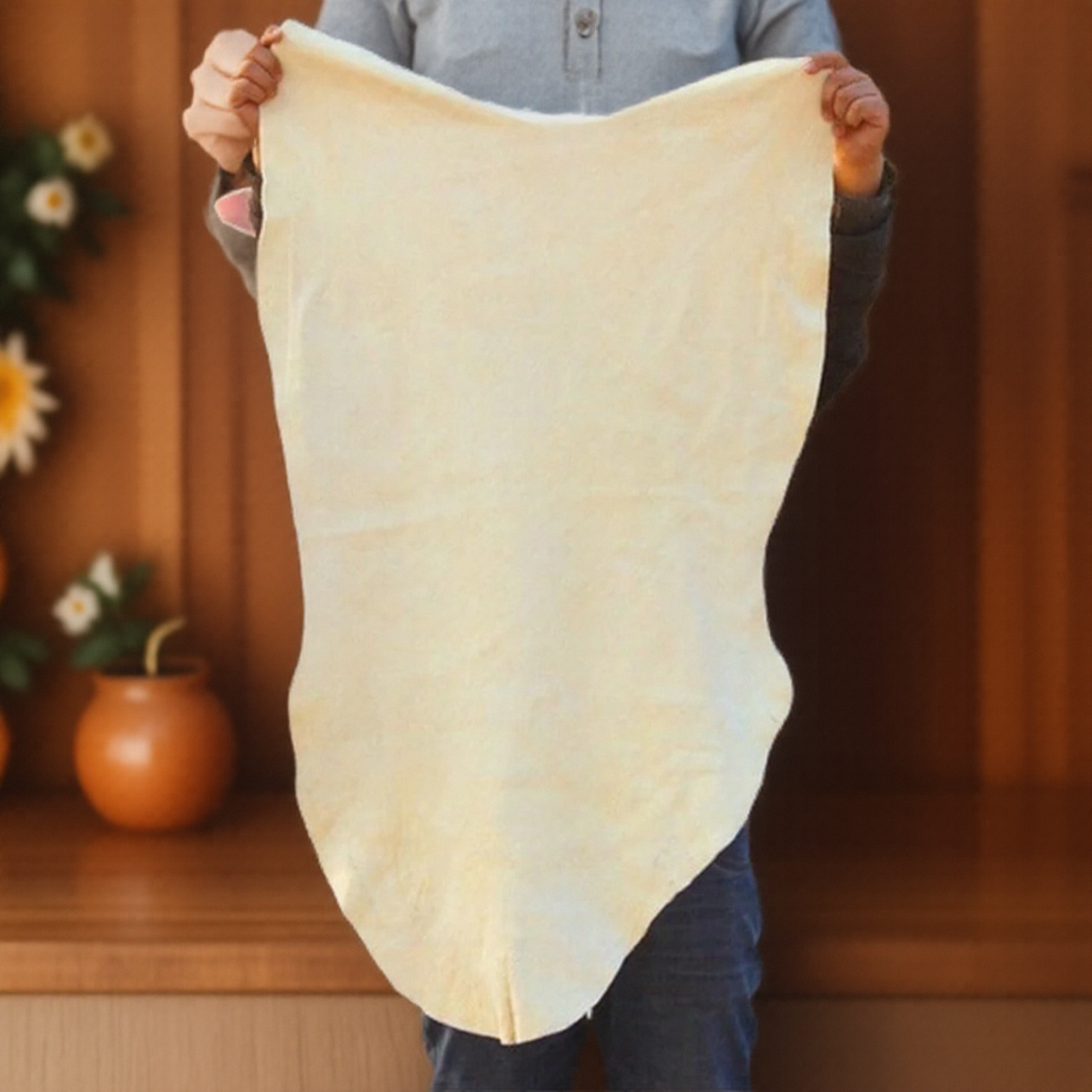 Natural Chamois Leather Car Cleaning Cloth Absorbent Suede Washing Towel for Aut