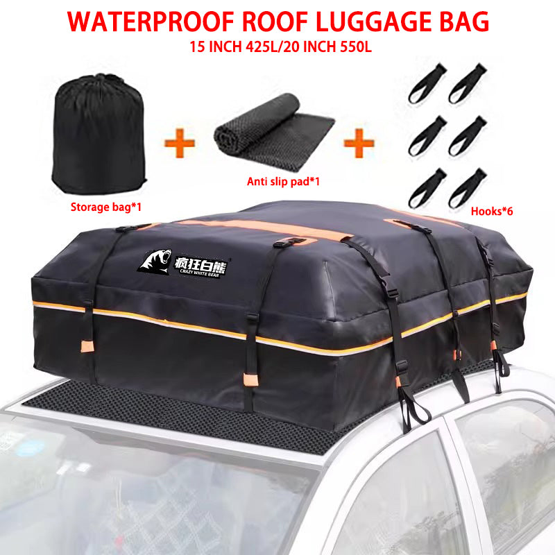 Outdoor Waterproof Trunk For Car Roof 550L 20 Inch Car Roof Bag Portable And Fol