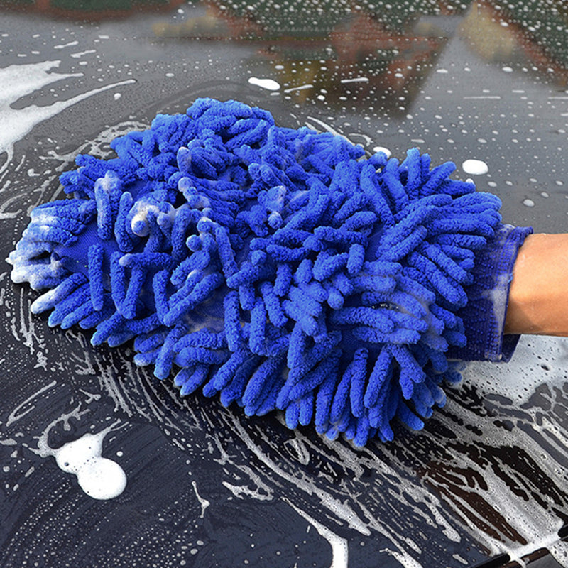 Car Wash Gloves Chenille Glove Plush Rags Thickened double-sided Car Supplies Cl