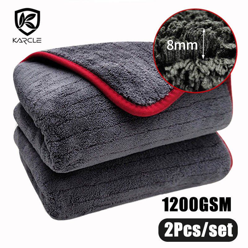 60*90 1200GSM Car Detailing Microfiber Towel Cleaning Rag for Car Drying Car Was