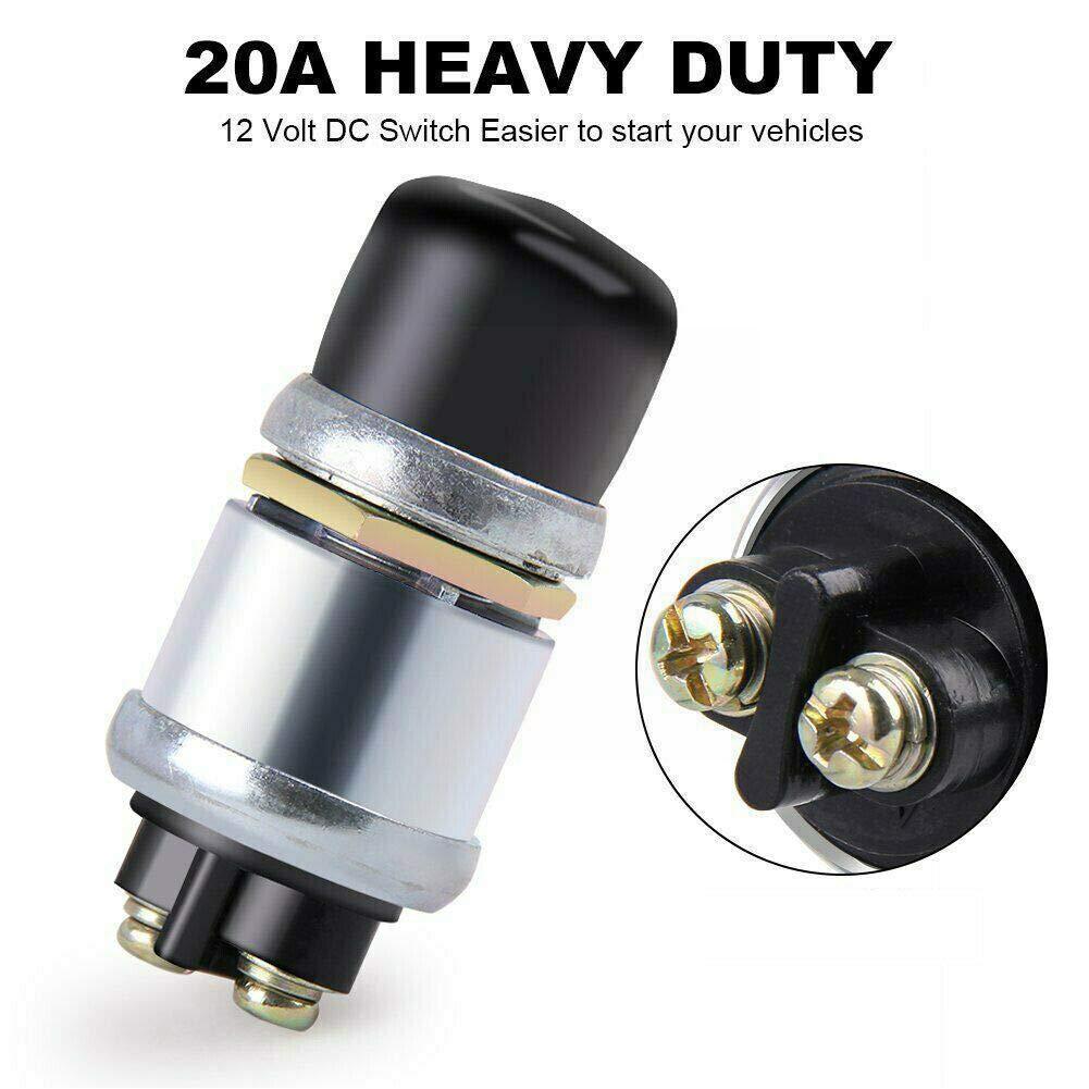 1pc Ignition Starter 60A DC 12V 24V Truck Engine Start Boat Push Waterproof Horn