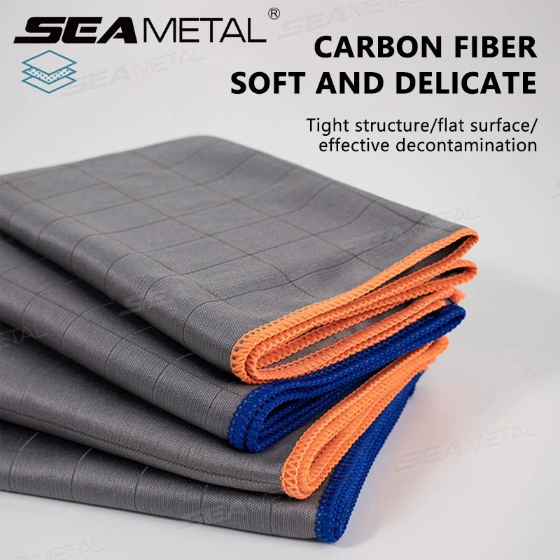 SEAMETAL Microfiber Carbon Cloth to Wipe Windows Wine Glasses Tableware Glass Cl