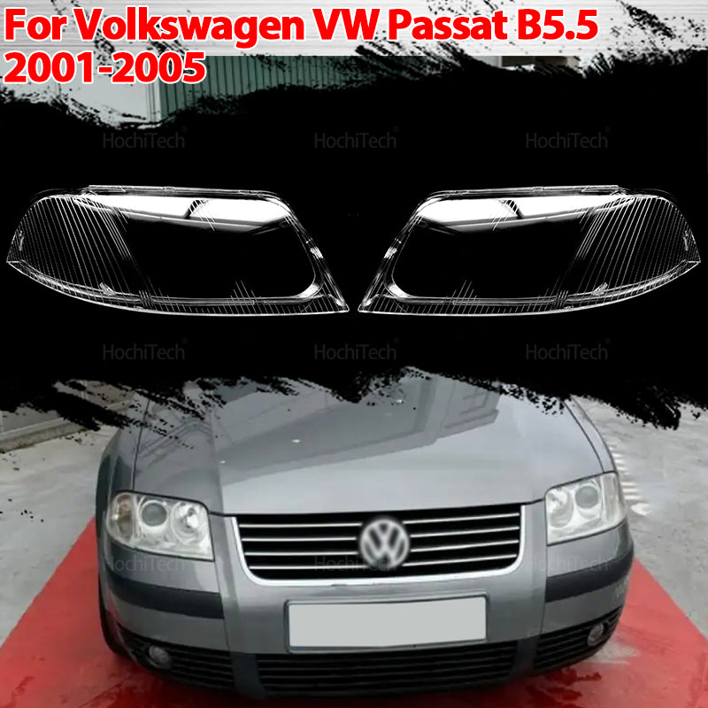 Car Headlamp Caps for Volkswagen VW Passat B5.5 2000-2005 Glass Headlight Cover