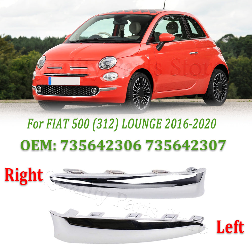 New For FIAT 500 (312) LOUNGE 2016 2017 2018 2019 2020 Car Front Bumper Upper Gr
