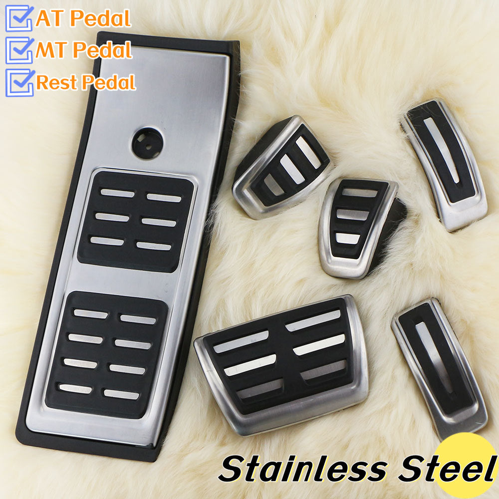 Stainless Steel Car Foot Pedals For Audi Q5 80A 2018 2019 2020 2021 2022 Fuel Br