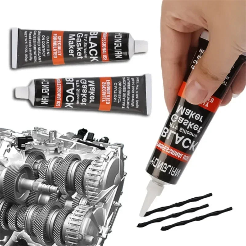 Engine sealant Car High Temperature Silicone Repair Glue Black Liquid Gasket Sea