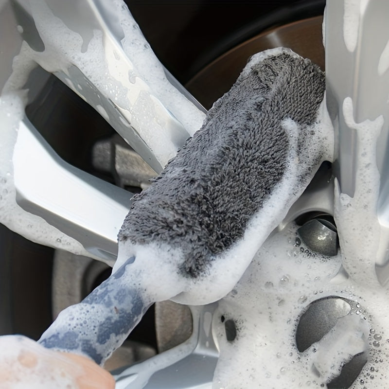 1Piece Car Wash Brush Microfiber Tire Scrubber Wheel Brush Trunk Dust Remover De