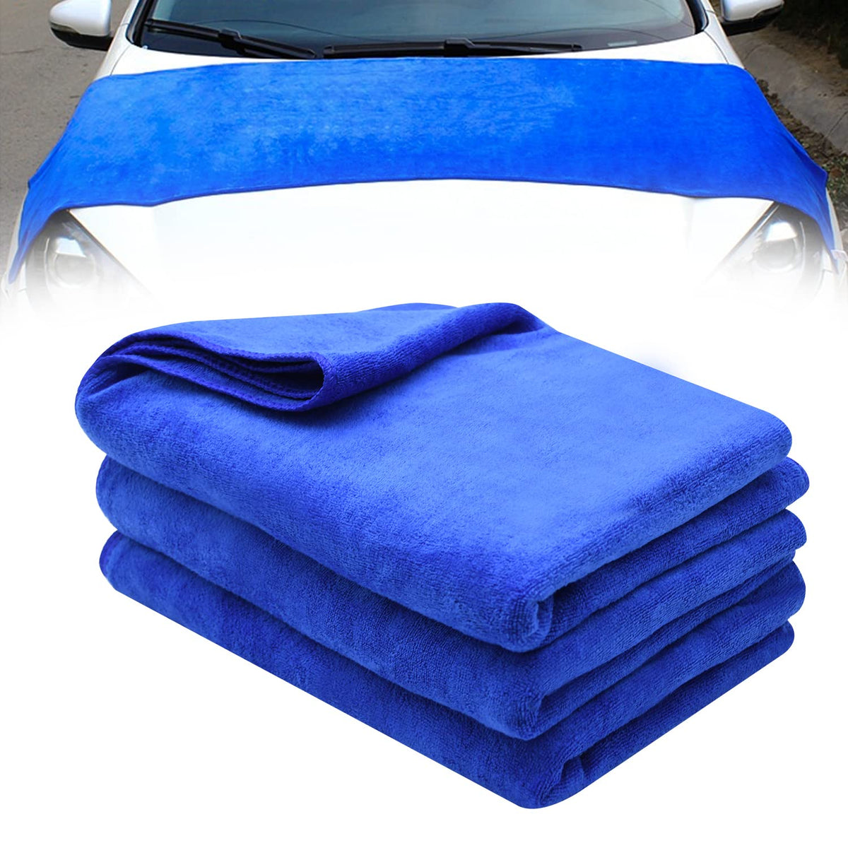 400gsm Thickened Fiber Cleaning Towel 60*160 Large Size Car Wash Cleaning Towel