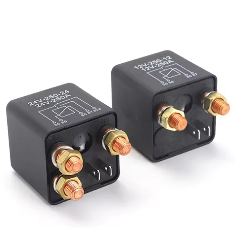4/5 Pin Car Relay 12V 24V 250A Continuous Type Power Motorcycle Battery Control