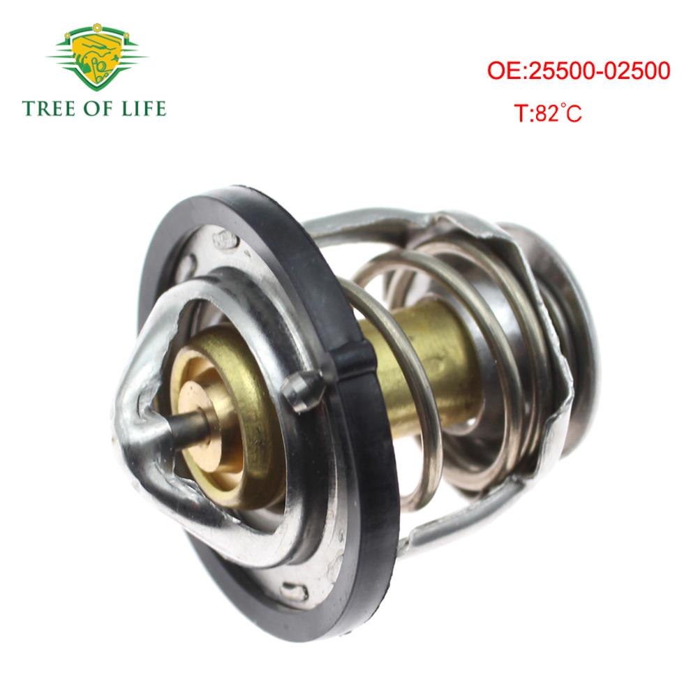 25500 02500 Engine Coolant Thermostat For Hyundai ATOZ MX ATOZ PRIME GETZ/CLICK