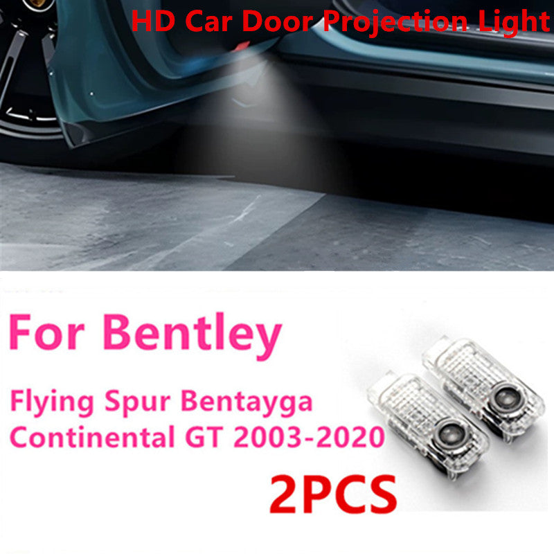 2pcs LED Car Door Ghost Shadow Lamp Welcome Courtesy Light For Bentley Flying Sp