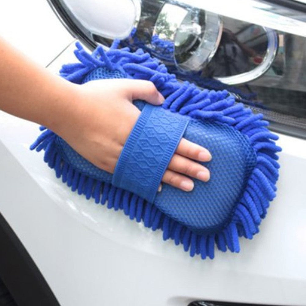 Car Wash Microfiber Chenille Car Wash Sponge Care Washing Brush Pad Washing Towe