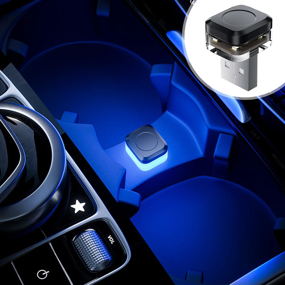 New Universal USB Car Interior Ambient Atmosphere Light LED Signal Lights Auto R