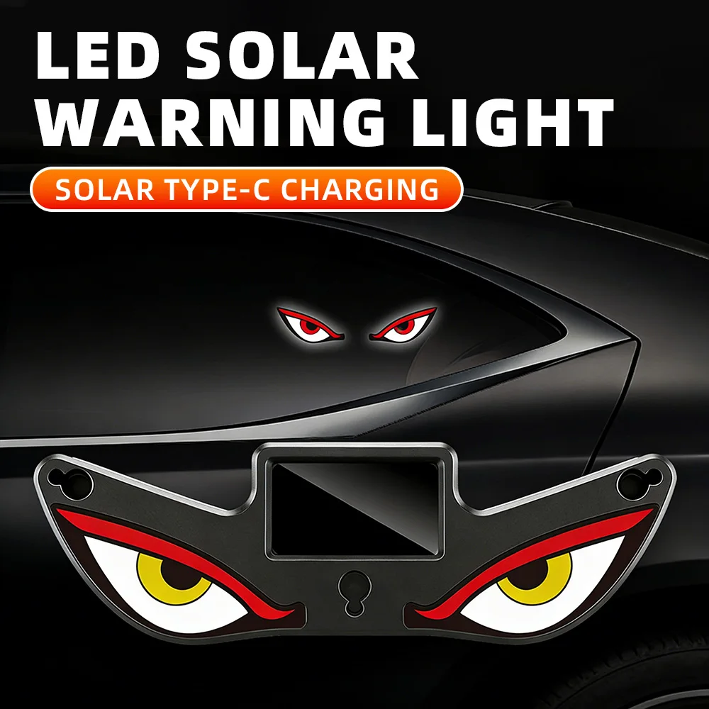 LED Dynamic Expression Neon Light, DEMON EYE Led Ambient Ligh,Car Solar Devil Ey