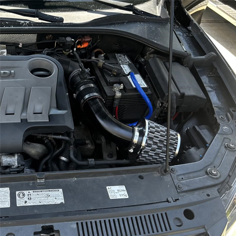 Cool Air Intake Kit, 3Inch Universal Car Cool Air Intake Pipe Aluminium Automoti