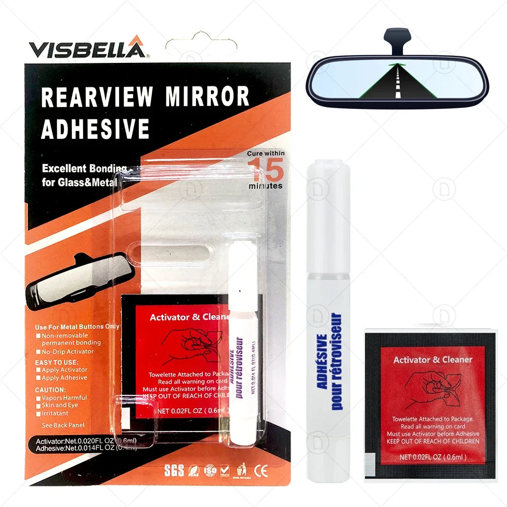Car Rearview Mirror Adhesive Strong Permanent Bonding Glue Uses for Glass and Me
