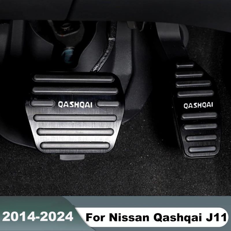 Car Fuel Accelerator Brake Pedals Cover Pad Accessories For Nissan Qashqai J11 J