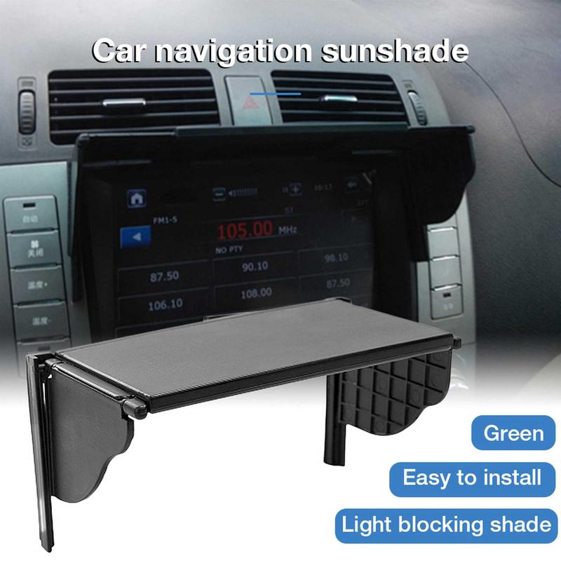 Car Navigator Sunshade Visor Glare Vision Shield GPS Navigator Sun Shade Visor f