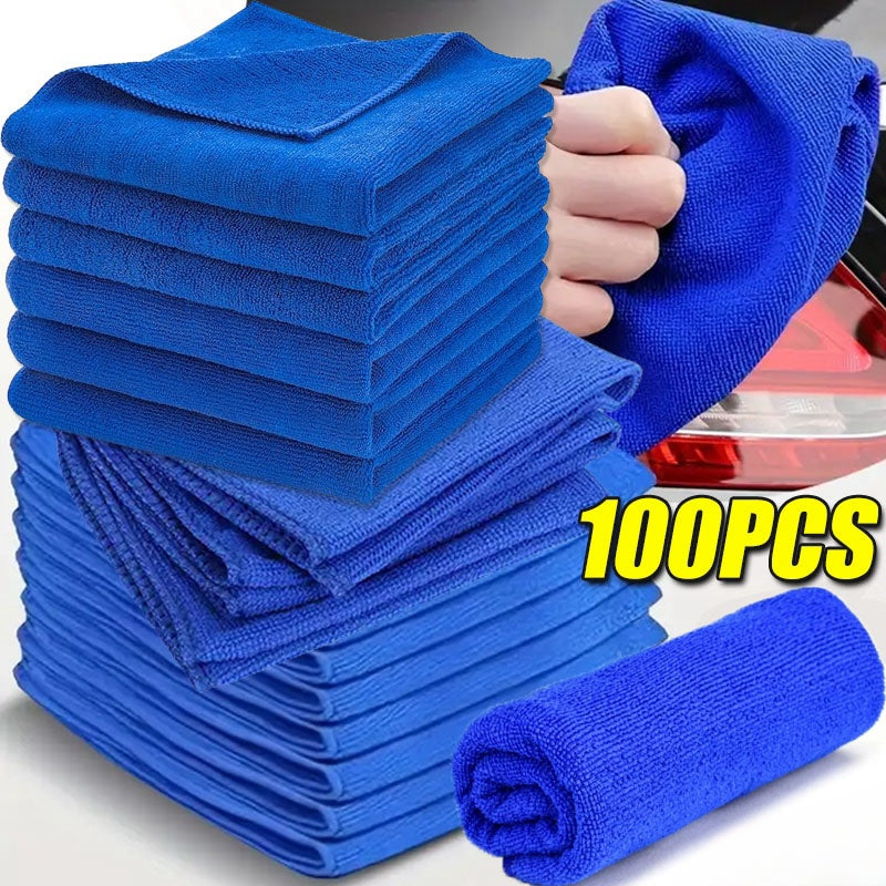 5/100PCS Microfiber Towels Car Wash Drying Cloth Towel Household Cleaning Cloths