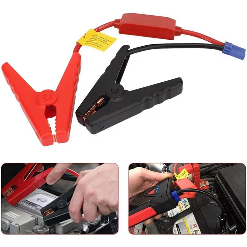 Jump Starter Cable with Clamps Booster Cable with EC5 Plug Connector and Prevent