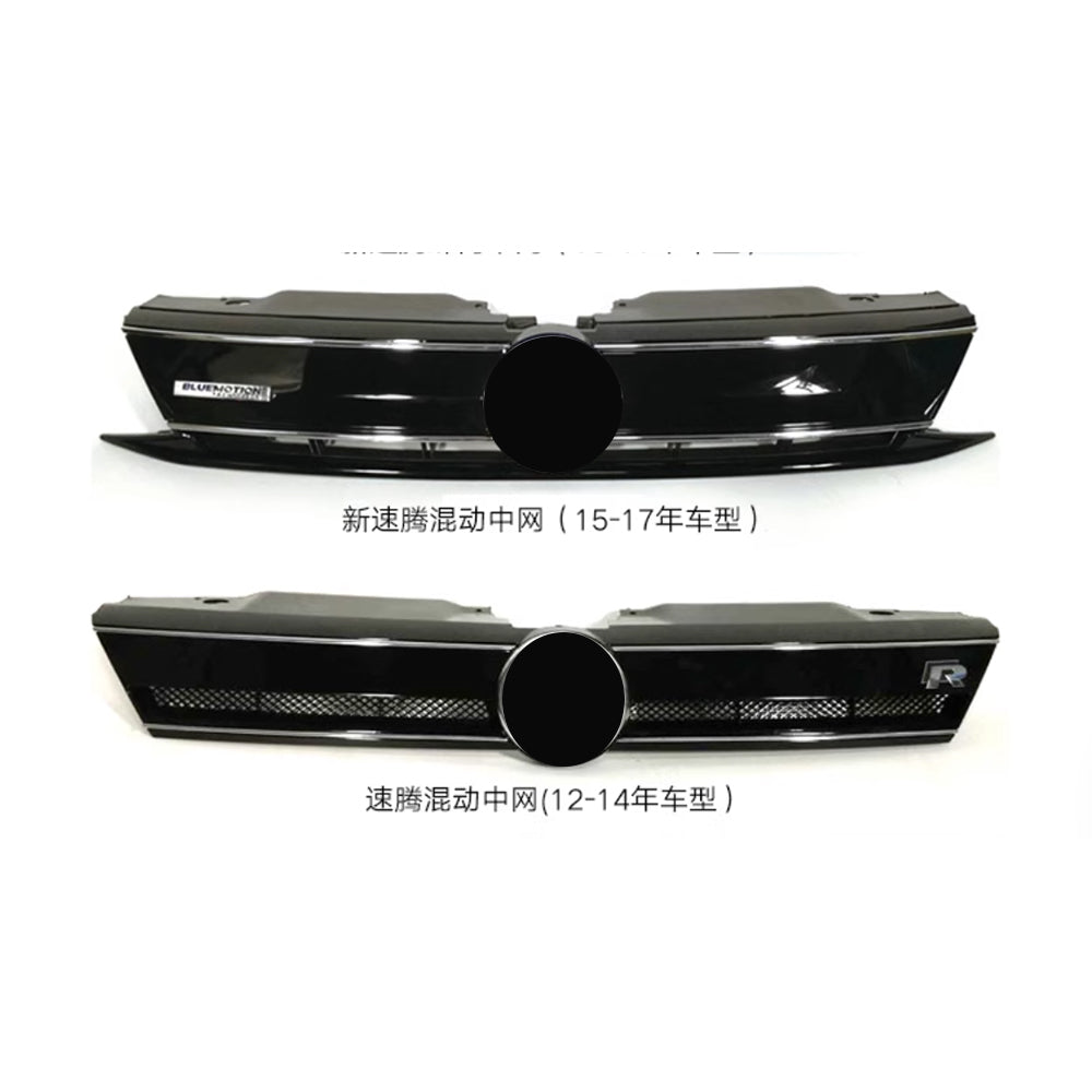 BLUEMOTION Style bumper Grill Front Upper ABS Radiator Grille Shiny Lacquer For