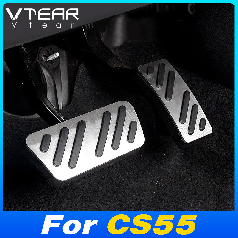 Vtear Car Brake Pedal Cover Decoration Interior Accelerator Pedal Frame Anti-dir