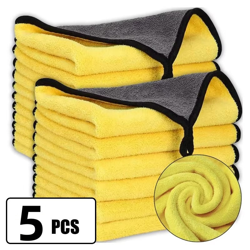 Car Wash Microfiber Towel 30x30/40/60CM Car Cleaning Drying Cloth Hemming Car Ca
