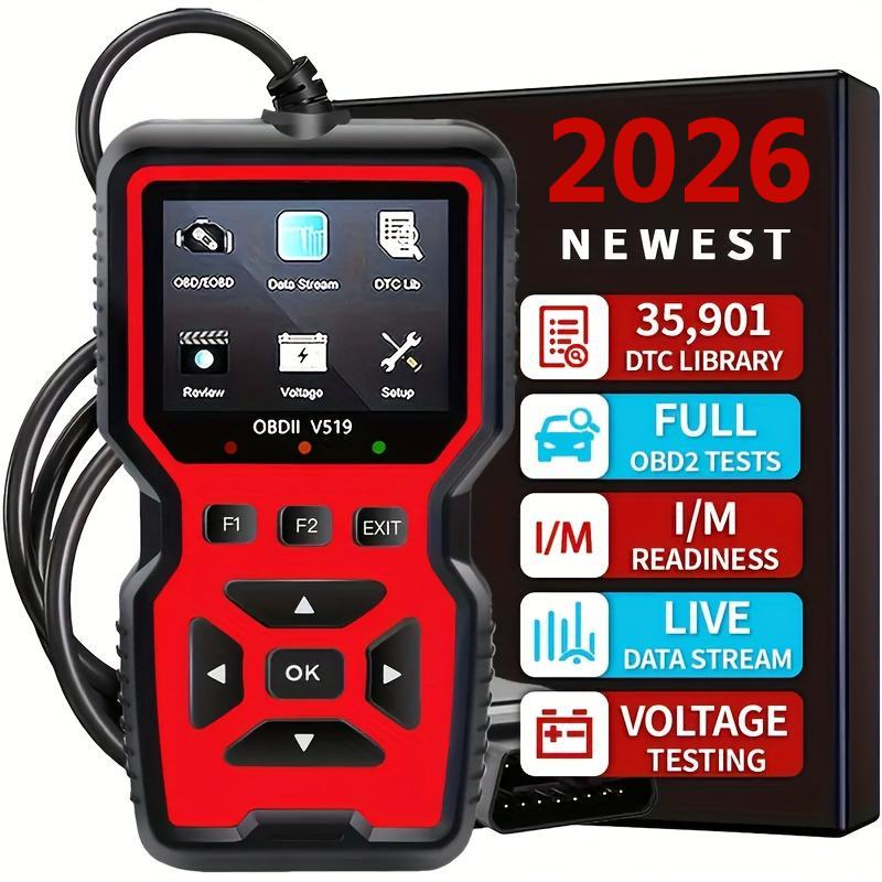 Car OBD2 Scanner Diagnostic Tool V519 Multi-language OBDII Car Voltage Tester En