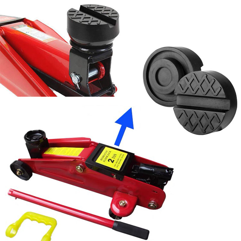 Car Lift Jack Support Stand Rubber Pads Wheel Dolly Slotted Floor Frame Rail Ada