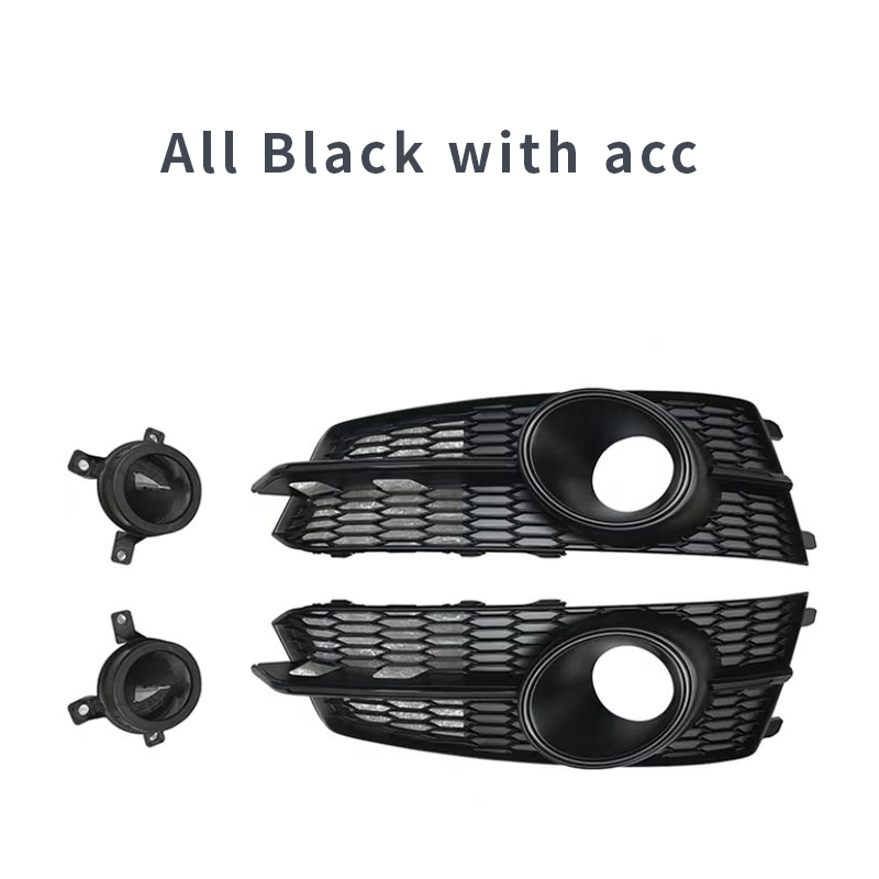 For Audi A6 S6 2016 2017 2018 Bumper Fog Lamp Grille Car Front Mesh Racing Grill