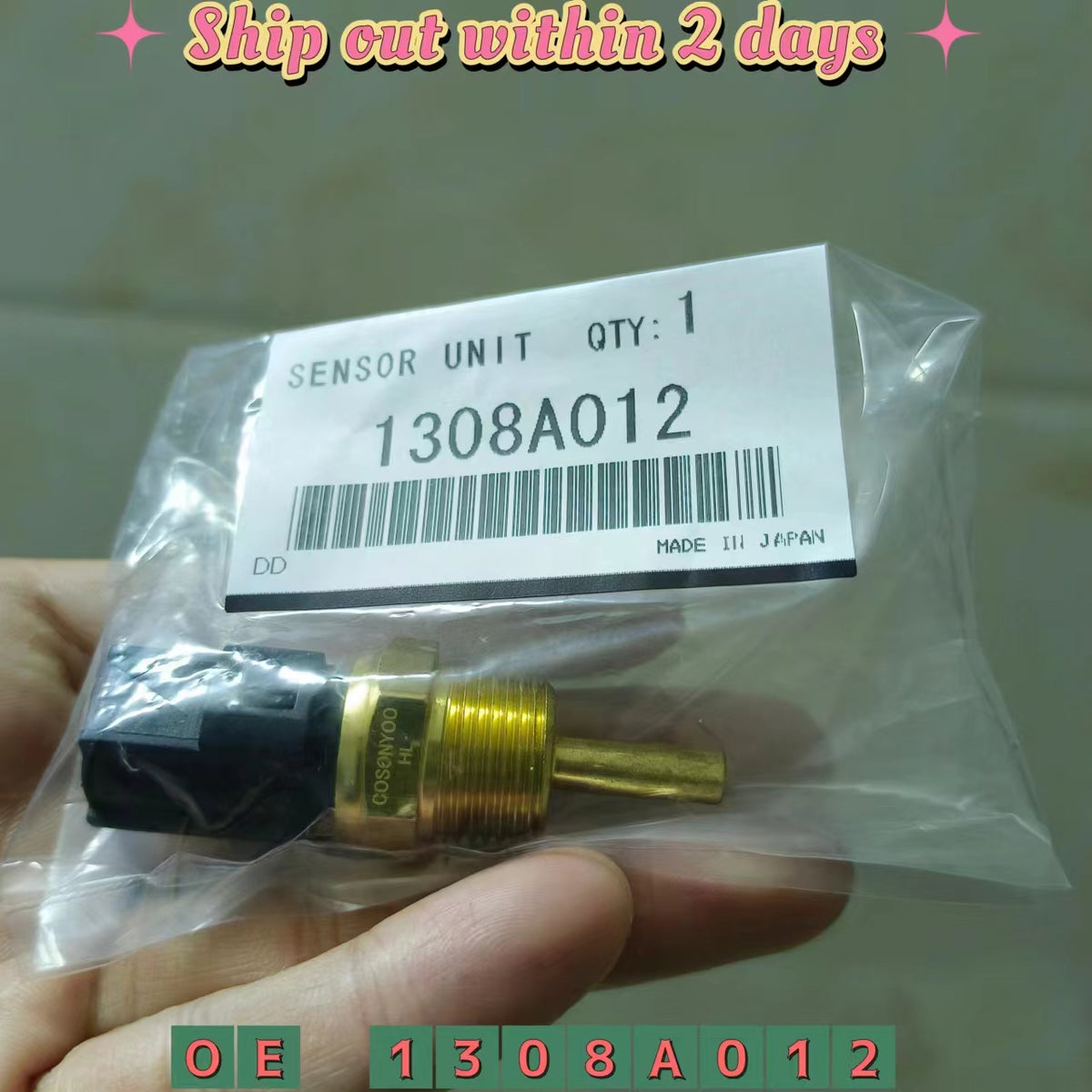 Coolant Water Temperature Sensor For Mitsubishi PAJERO MONTERO Sport Lancer L200