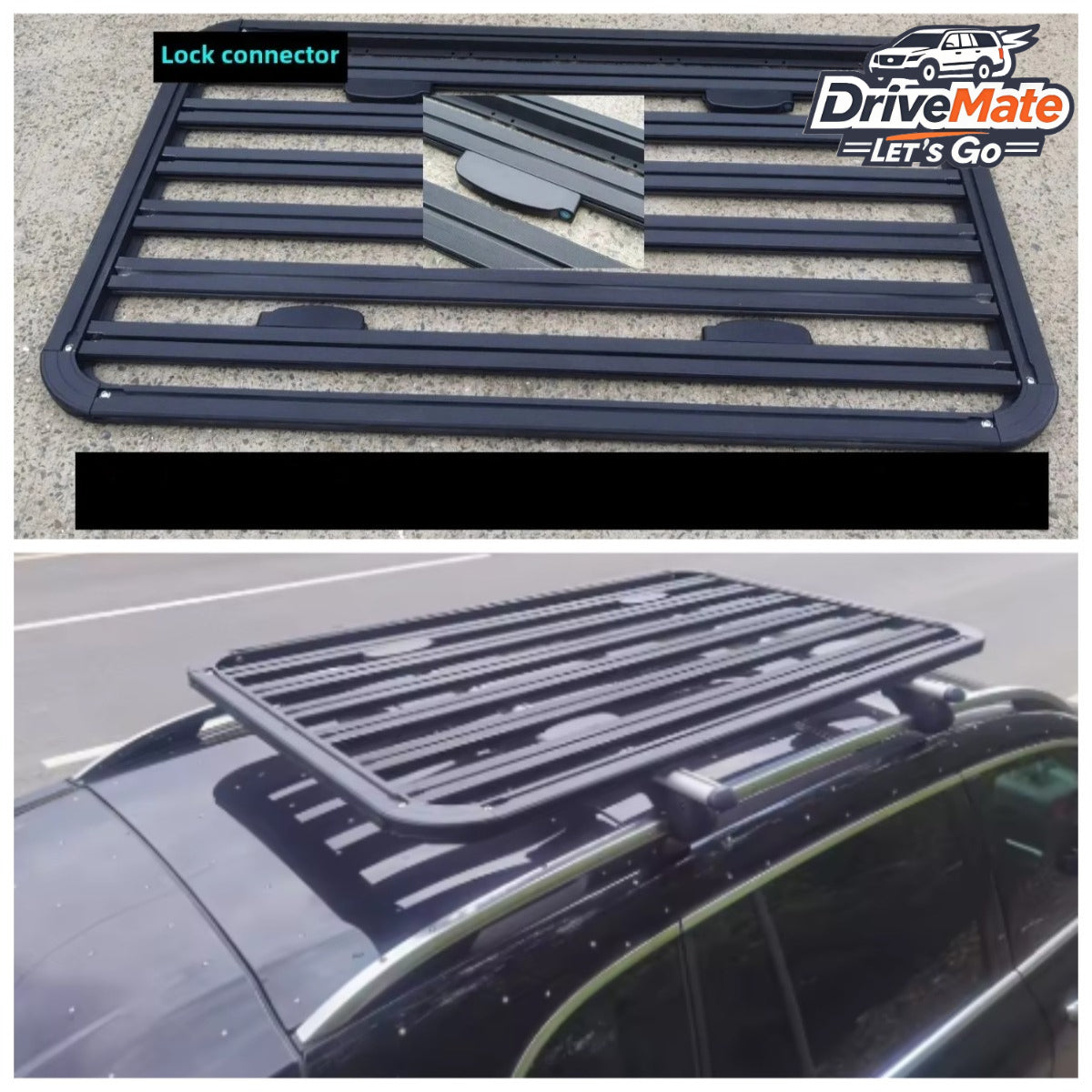 Durable Universal Steel Roof Rack Cargo Basket for Car and SUV Multi Size Availa