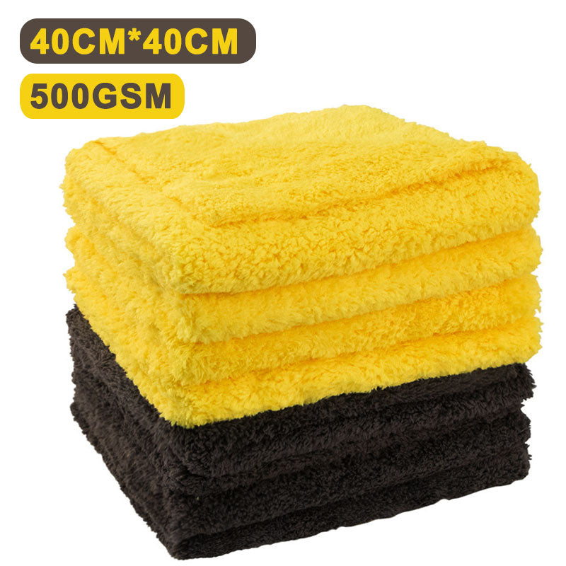 Car Wash 500GSM Microfiber Towel 40X40CM Cleaning Drying Car Polishing Cloth Sof
