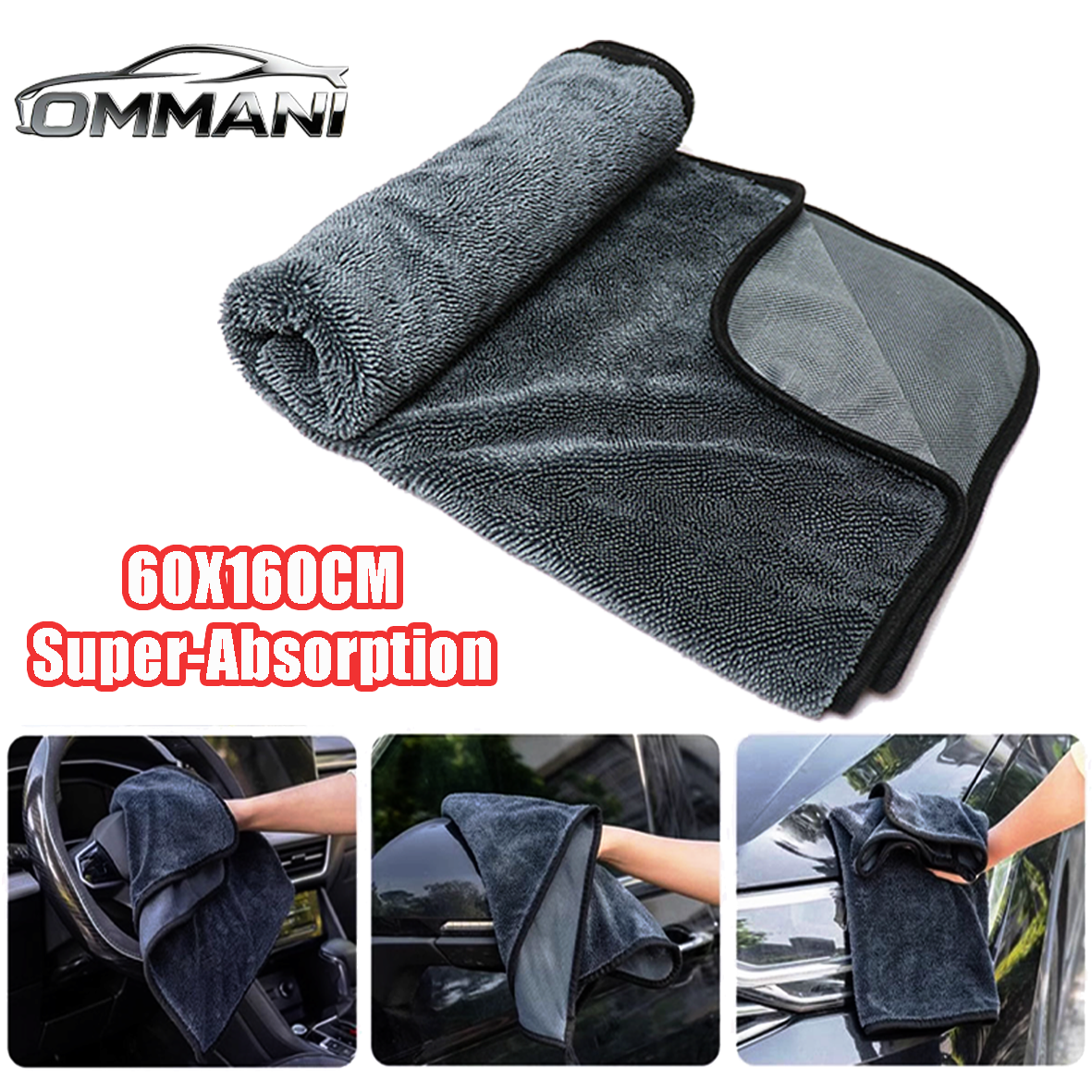 Professional Microfiber Car Towel Vehicle Wash Cloth Auto Cleaning Drying Super