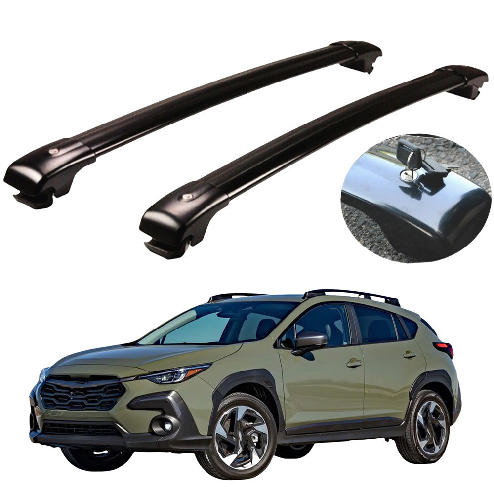 2PCs Crossbars Cross bars Roof Racks Fits for Subaru Crosstrek 2024 -2025 with r