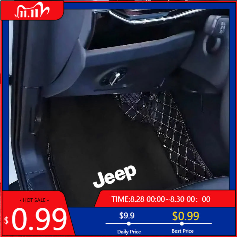 Cup Holders Car Floor Mat,Front & Rear Automotive Carpet Floor Mats For Jeep Ren