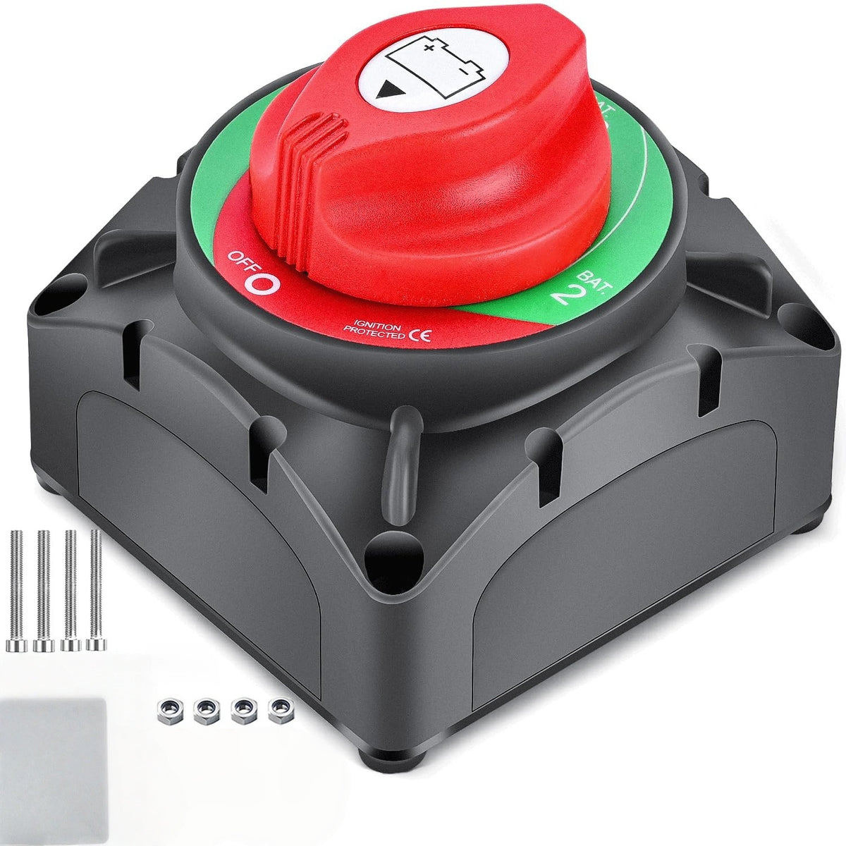 Battery Switch 1-2-Pun 12V 24V 48V 200A High Current Battery Power Off Switch Is