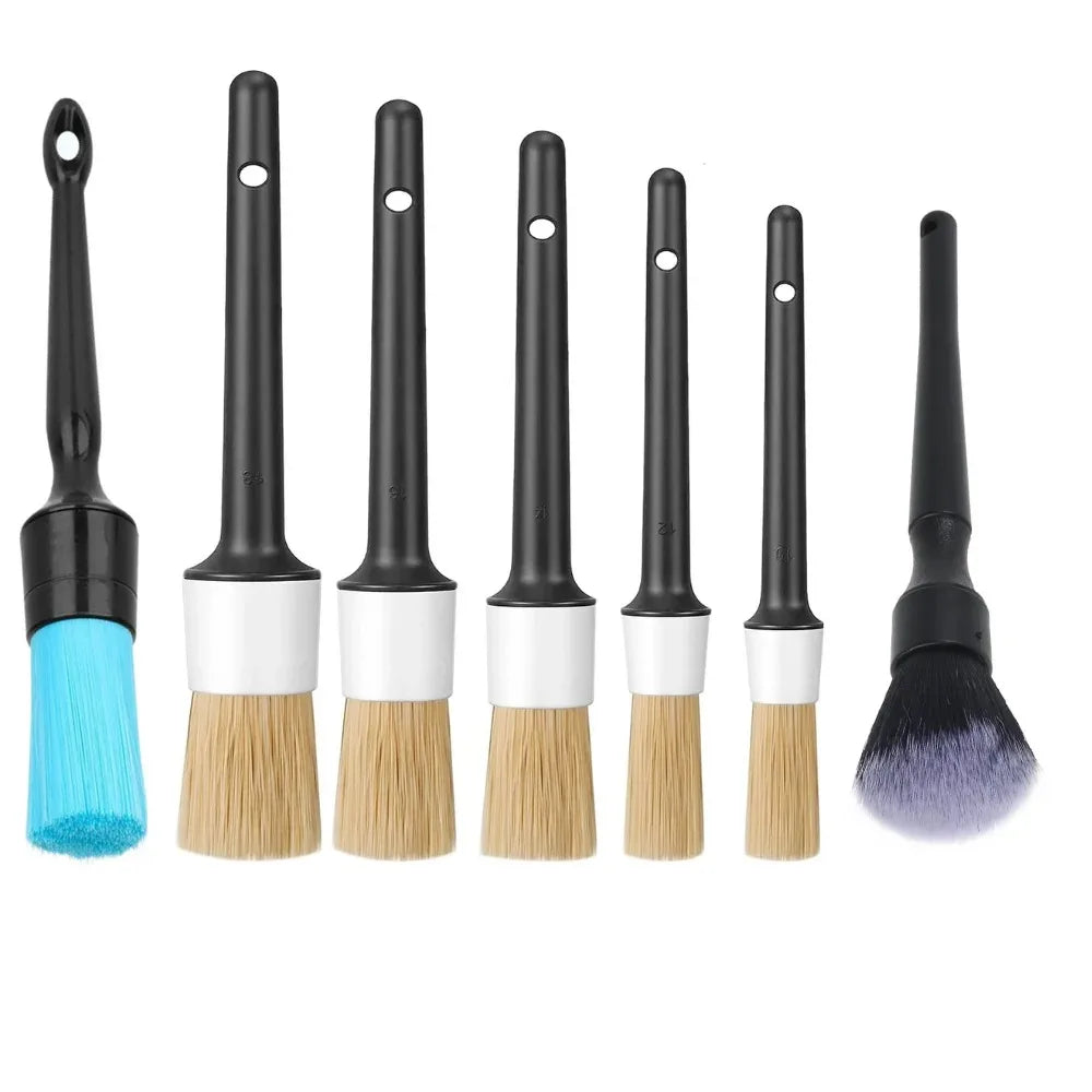 Car Detailing Brush Set Car Cleaning Brushes Sponges Towels for Car Air Vents Ri
